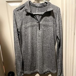 Nike women’s dri-fit 3/4 zip running shirt
